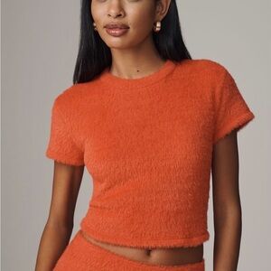 Anthropologie Cozy Baby Short Sleeve Crop